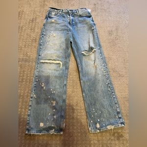 Free people wide leg jeans
